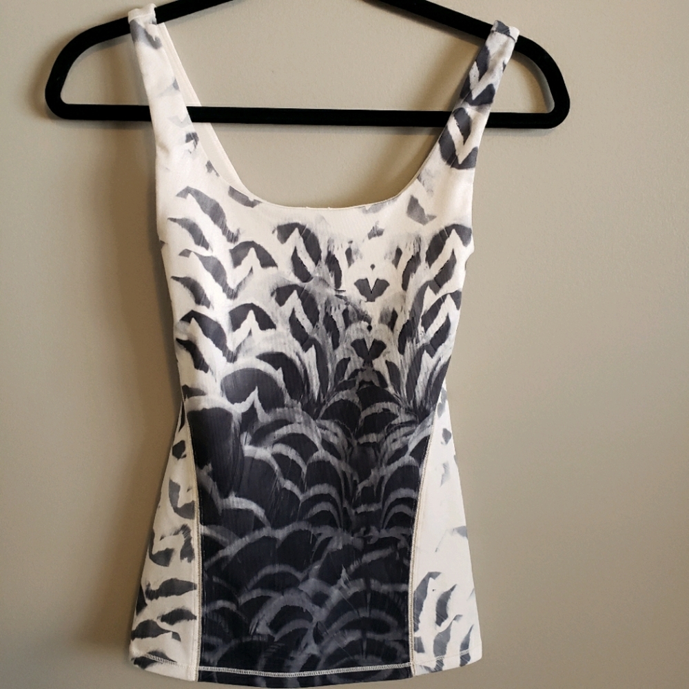 lululemon athletica Black and White Tank Top
